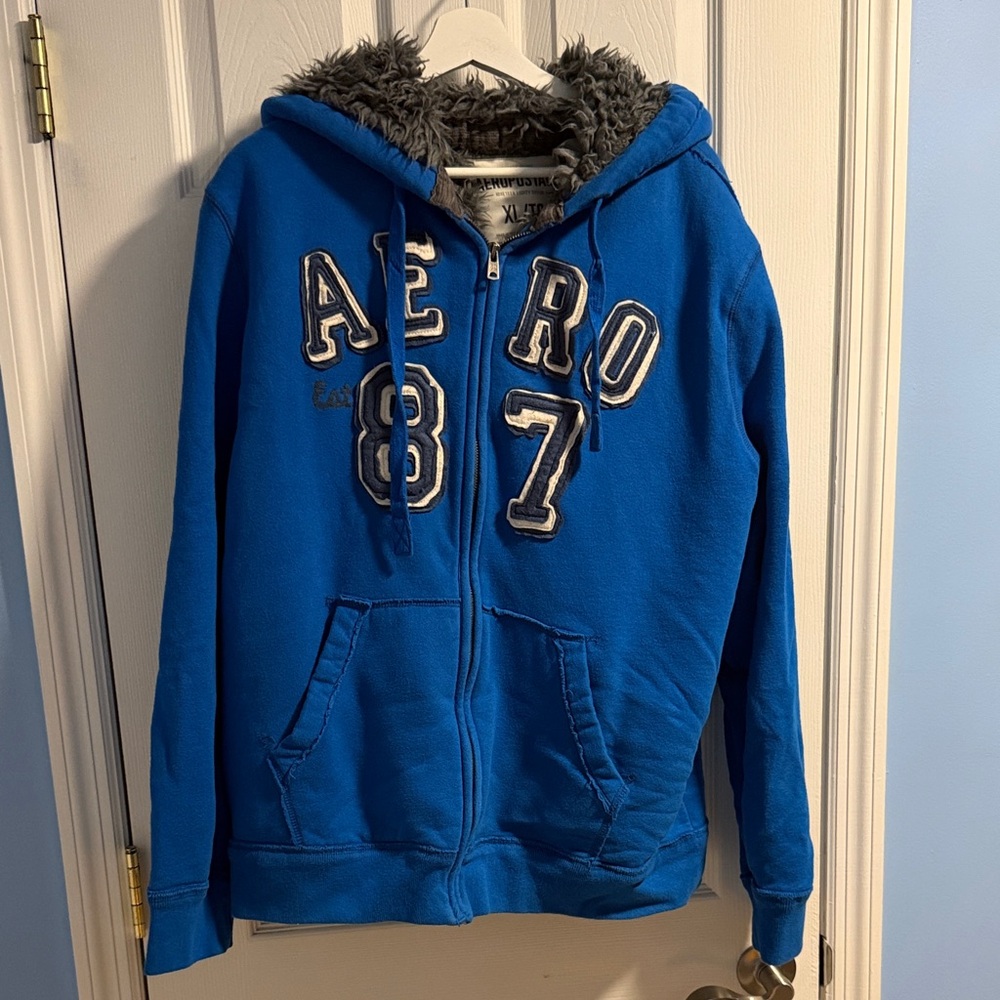 Blue Hoodie Jacket